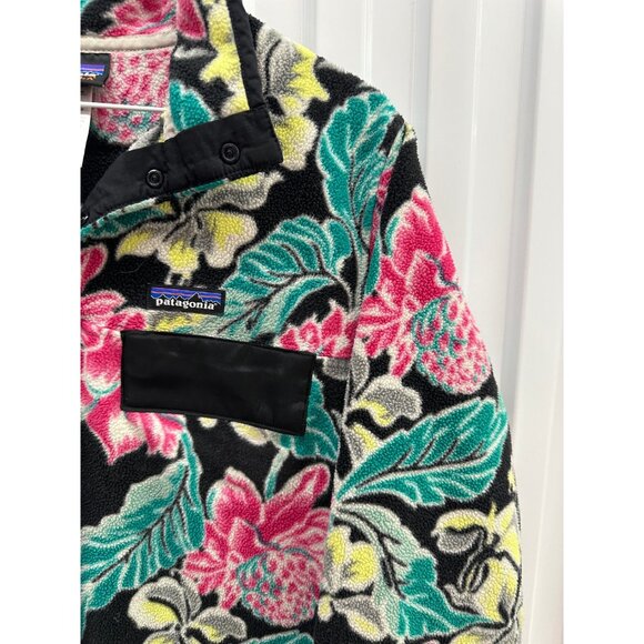 [SOLD] Vintage Patagonia Floral Snap-T Fleece Y2K Pullover – Bold Floral Print - Picture 3 of 5